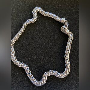 Sterling Silver link bracelet, 8